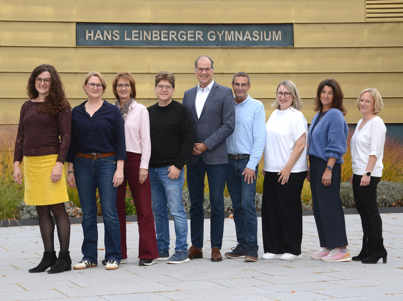 Gruppenfoto Schulleitung Hans Leinberger Gymnasium